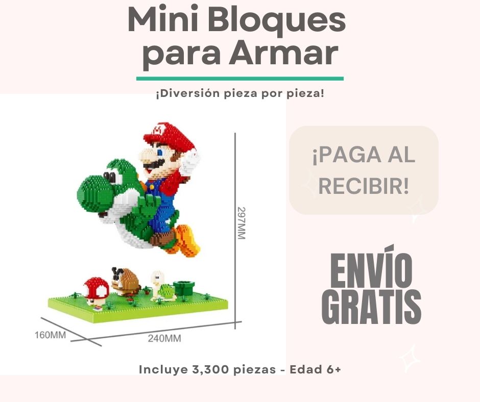 Rompecabezas 3D Mario Bros con Yoshi 3,300 pzs