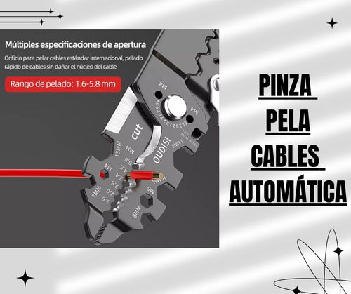 Pinza Pela Cables Automática 25 En 1
