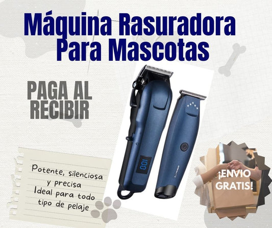 Máquina Rasuradora y Cortadora De Pelo Para Mascotas