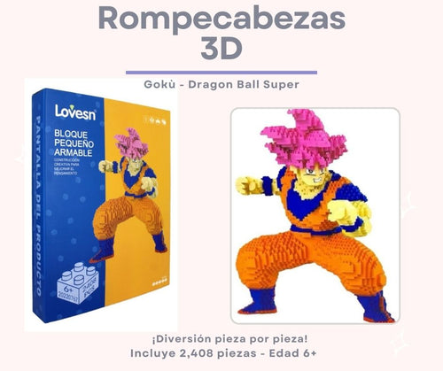 Rompecabezas 3D - Gokú - Dragon Ball Super 2,408 piezas