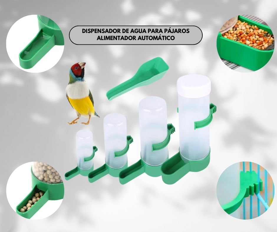 Dispensador/Bebederos Para Aves 10 pzs