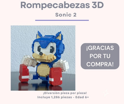 Rompecabezas 3D - Sonic 2 2,186 pieza