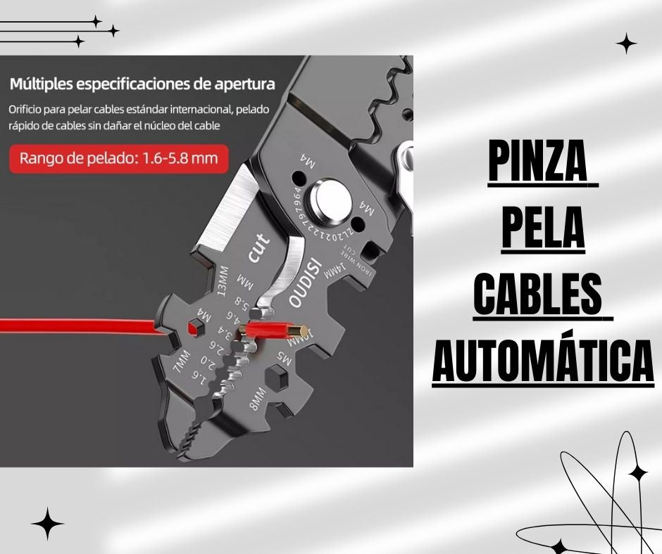 Pinza Pela Cables Automática 25 En 1