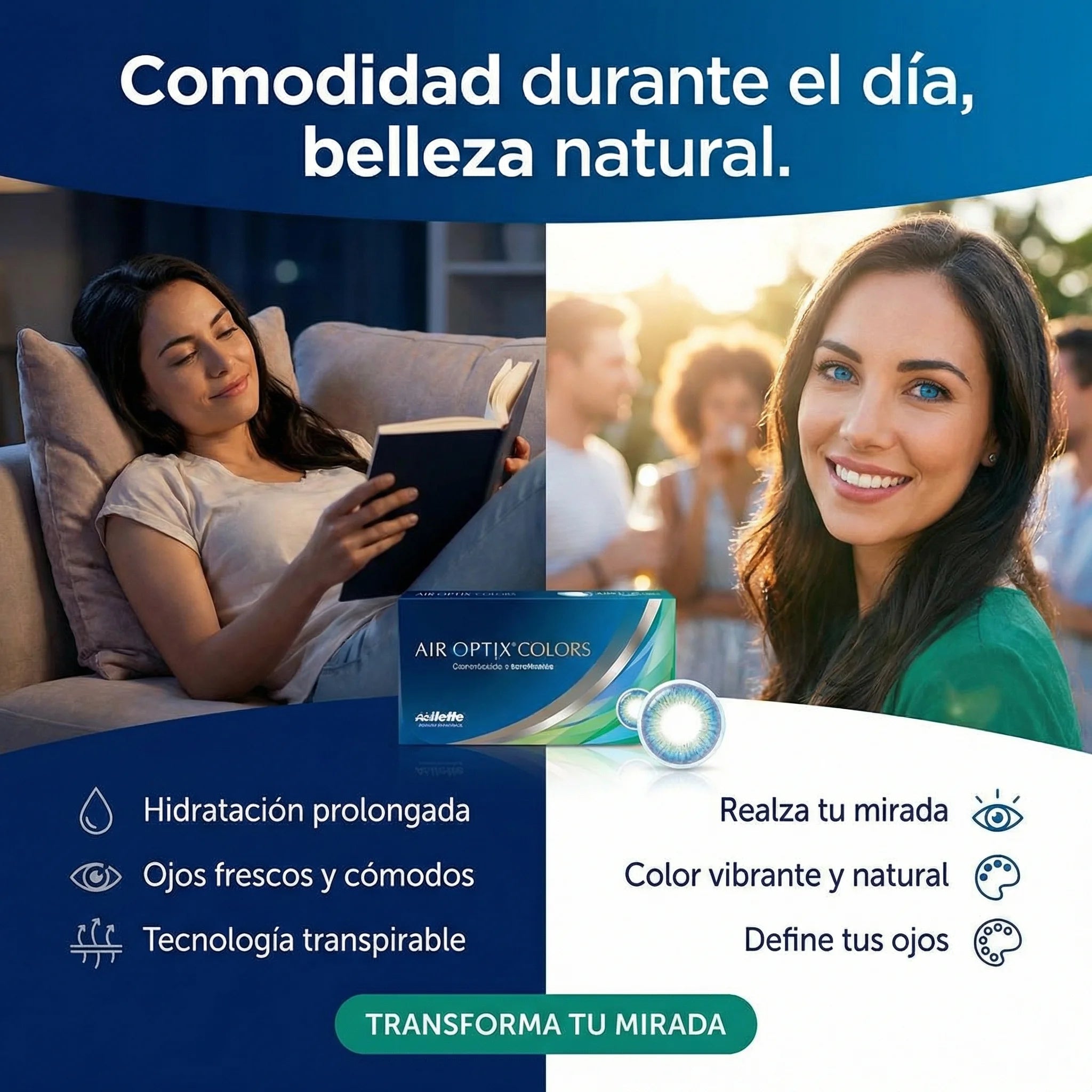 Lentes de contacto AIR OPTIX™ COLORS